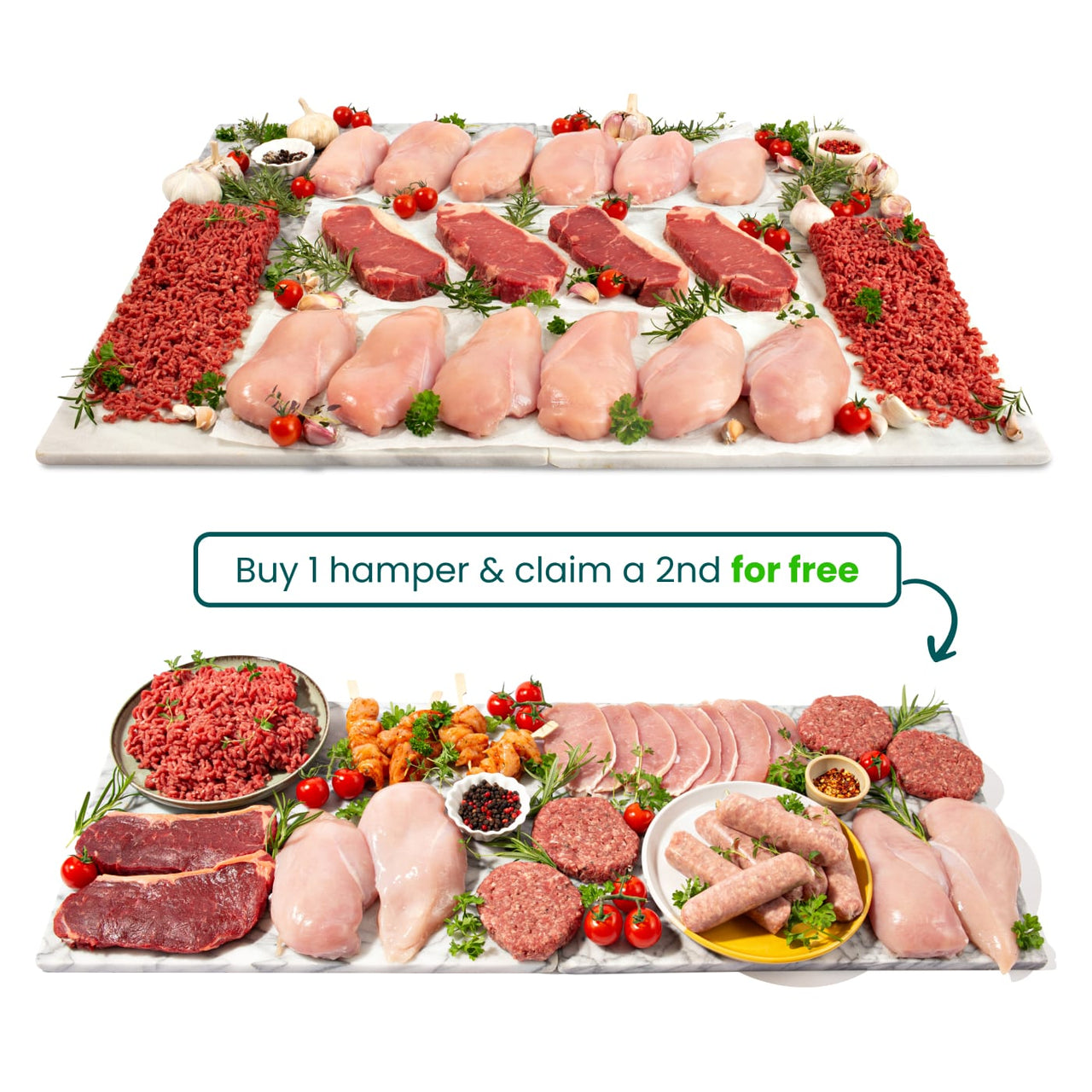 Buy one get one free hamper