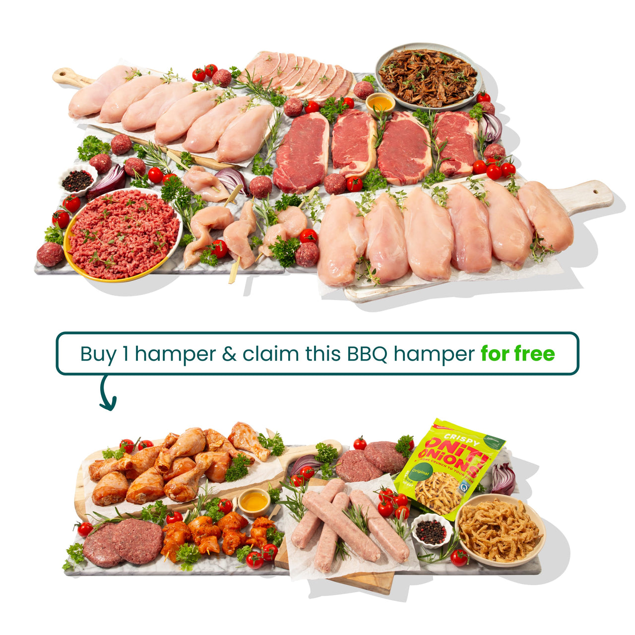 Buy 1 hamper + claim a 2nd hamper for FREE