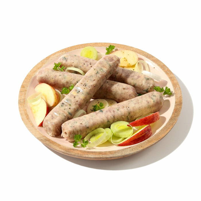 Jumbo Pork, Leek and Apple Sausages - 4 x 100g