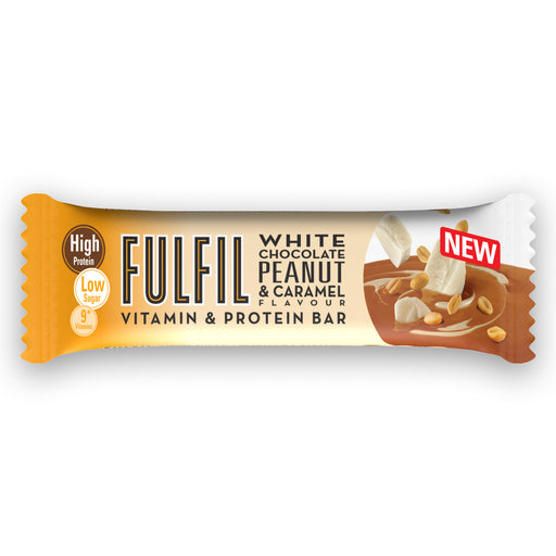 Fulfil White Chocolate Peanut Caramel Vitamin & Protein Bar 55g